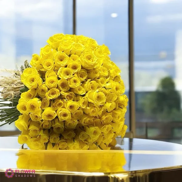 200pcs Yellow Roses | Hand Bouquet - Image 2