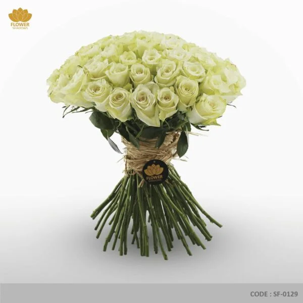 70pcs White Roses | Hand Bouquet