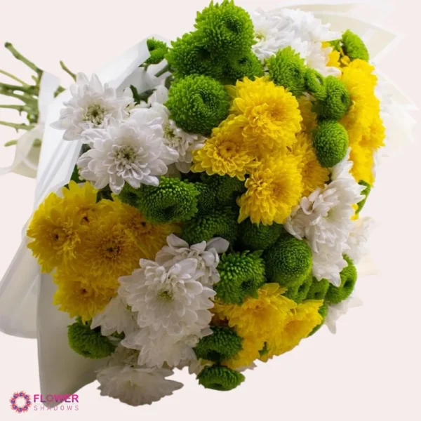 ⁦Mix Chrysanthemums | Hand Bouquet⁩ - الصورة ⁦3⁩