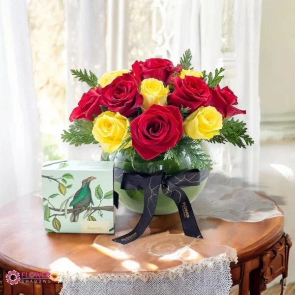 Charming Rose with Chocolate