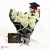 White Rose & Chocolate Graduation Gift Set - Image 2