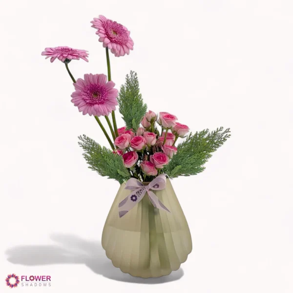 ⁦Radiant Daisy & Rose Bouquet⁩ - الصورة ⁦2⁩