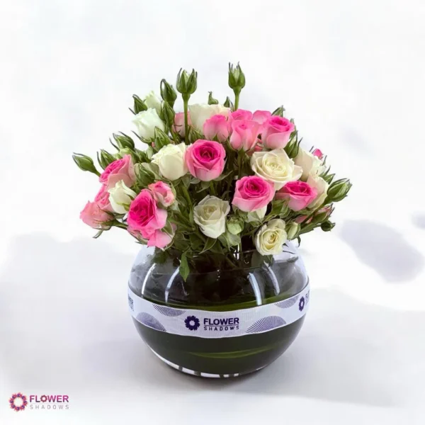 Rose & Mesh Elegance