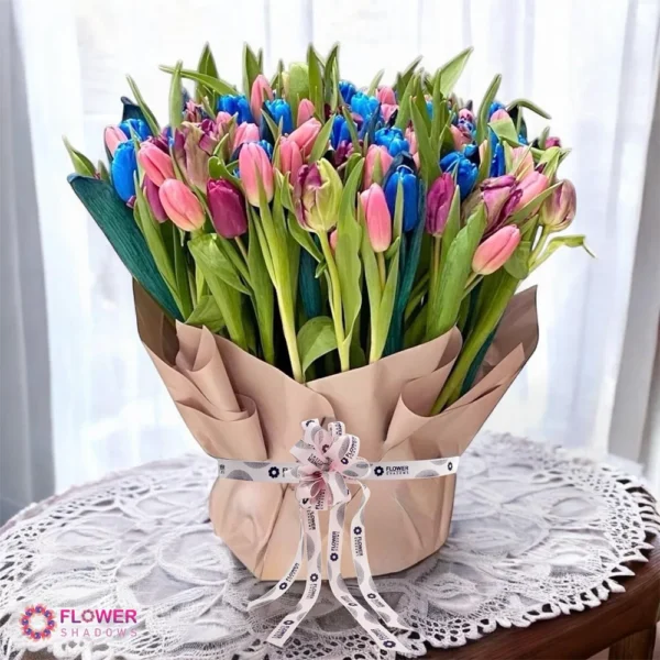 Multicolor Tulip Charm