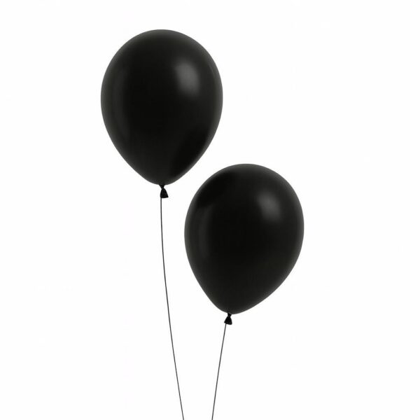 Black Latex Balloon - Image 2