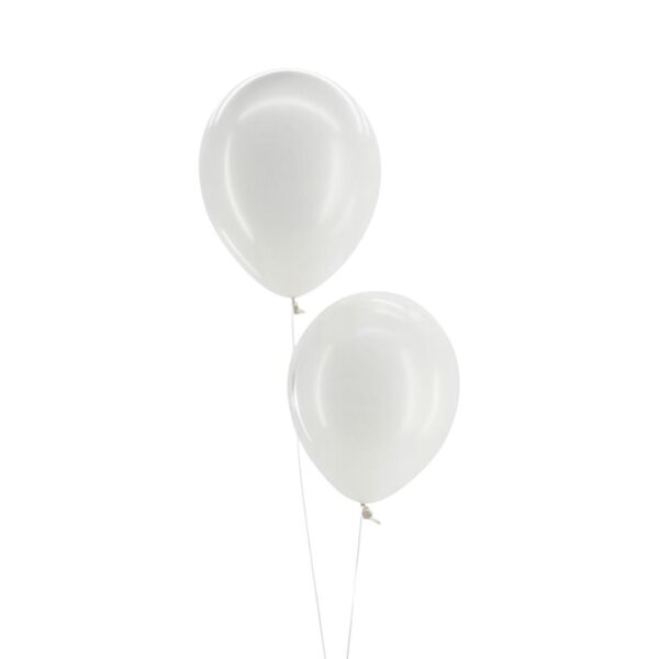 White Latex Balloon - Image 2